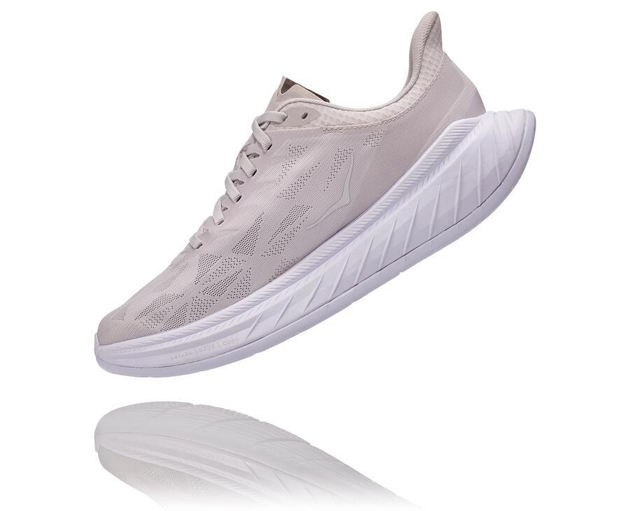 Hoka One One Carbon X 2 Löparskor Dam - Grå - KTFHA-3689